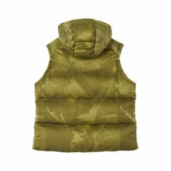 Y-3 Graphic Puffer Vest In Yellow