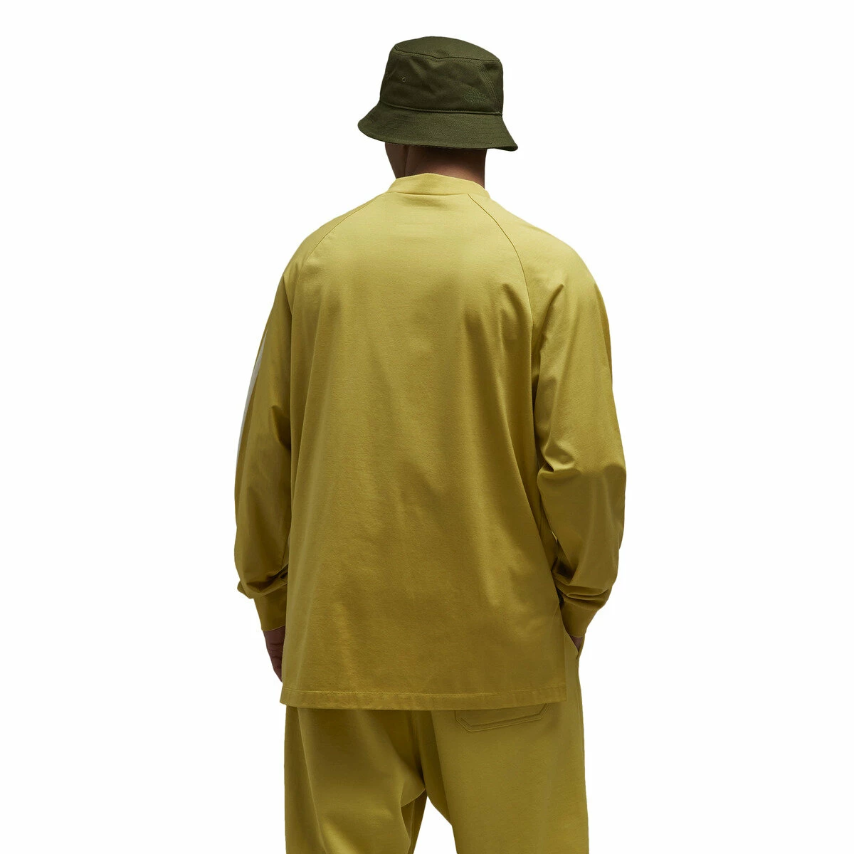 Y-3 Y-3 Stripes Long Sleeve Tee In Yellow 2 Y-3 Y-3 Stripes Long Sleeve Tee In Yellow - Image 2