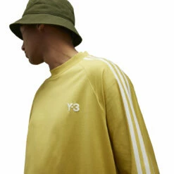 Y-3 Y-3 Stripes Long Sleeve Tee In Yellow 12 Y-3 Y-3 Stripes Long Sleeve Tee In Yellow -Hervia Shop hervia.com y 3 iq1789 3s ls tee col. blayel owhite y 3 stripes long sleeve tee 1691580766IQ1789 8 APPAREL On Model Detail View 2 white