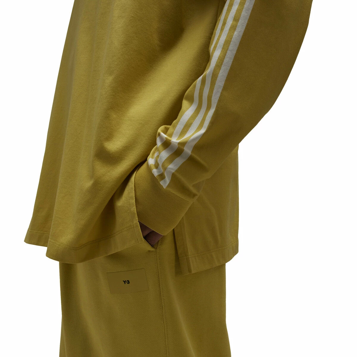 Y-3 Y-3 Stripes Long Sleeve Tee In Yellow 7 Y-3 Y-3 Stripes Long Sleeve Tee In Yellow - Image 7