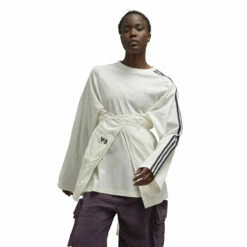 Y-3 Sail Closure T-Shirt In Off White