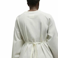 Y-3 Sail Closure T-Shirt In Off White 11 Y-3 Sail Closure T-Shirt In Off White -Hervia Shop hervia.com y 3 iq2191 ls closure tee col. owhite sail closure t shirt 1690880105IQ2191 9 APPAREL On Model Detail View 2 white