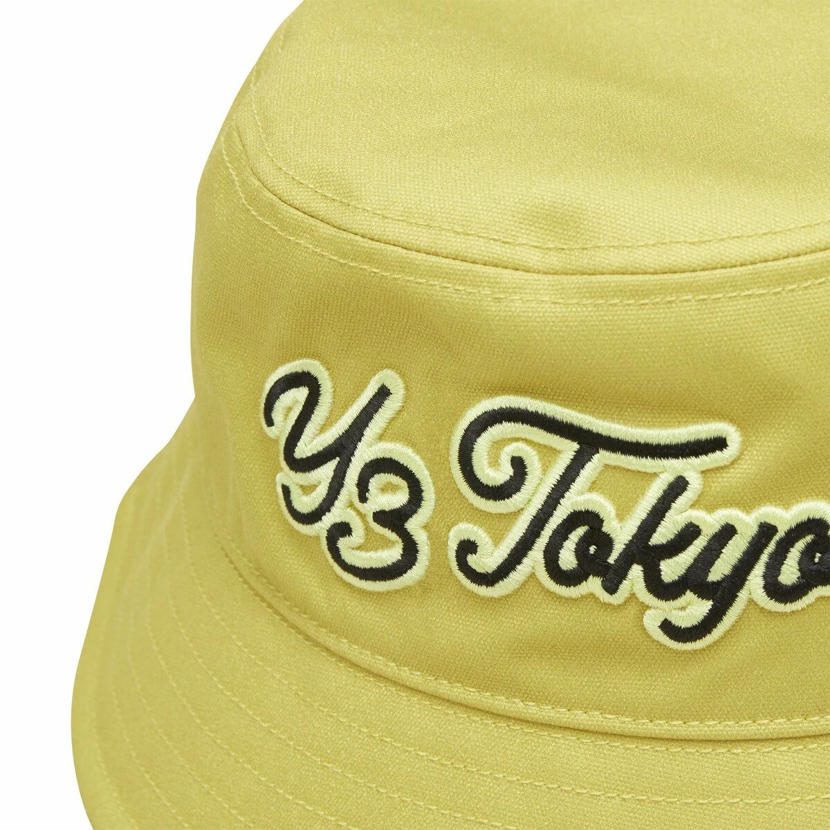 Y-3 Logo Bucket Hat In Yellow 3 Y-3 Logo Bucket Hat In Yellow - Image 3