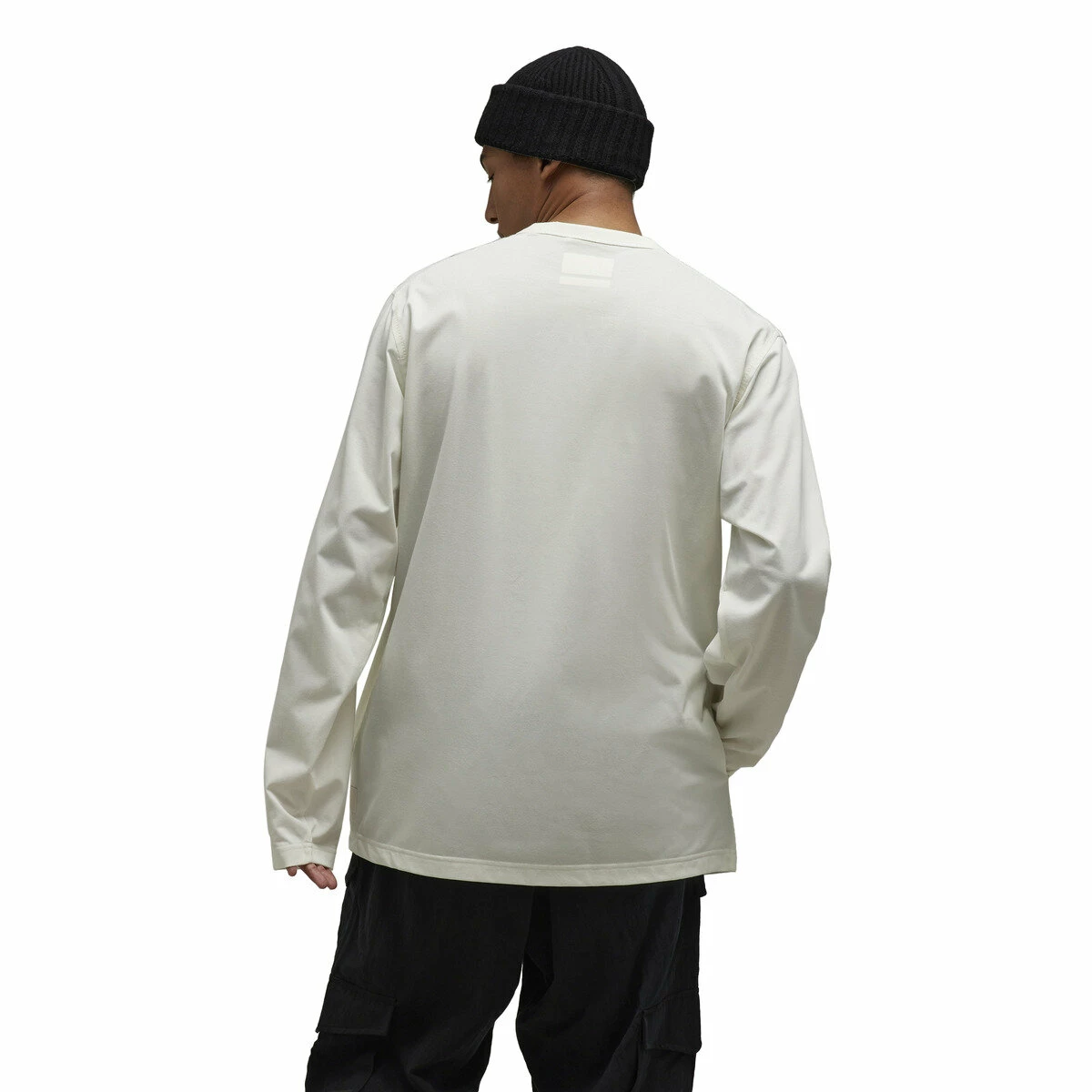 Y-3 Premium Long-Sleeve T-Shirt In Off White 3 Y-3 Premium Long-Sleeve T-Shirt In Off White - Image 3