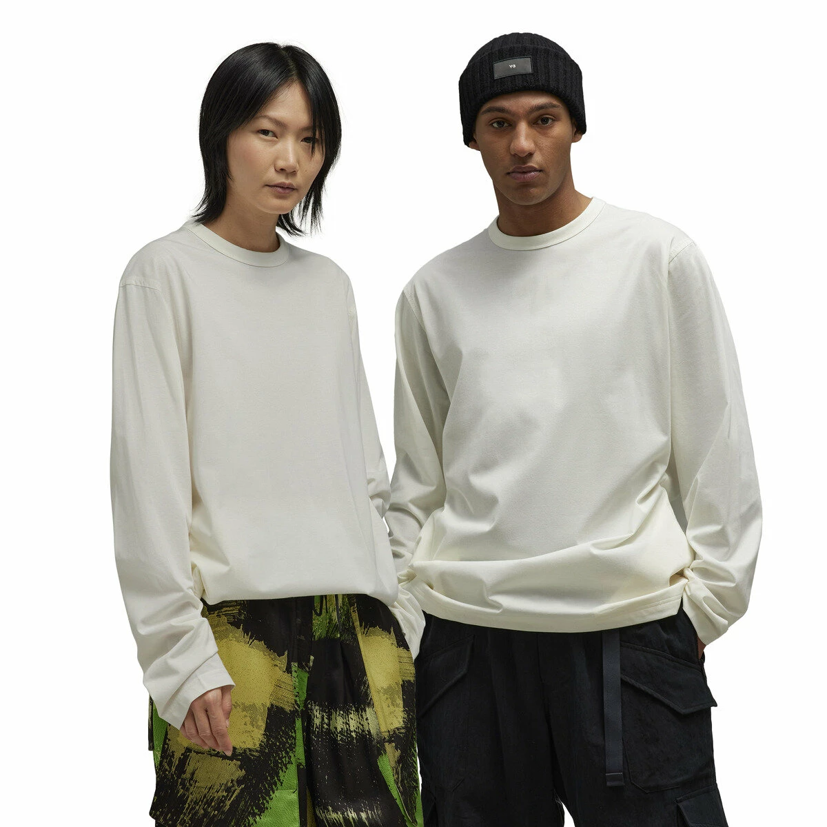 Y-3 Premium Long-Sleeve T-Shirt In Off White 4 Y-3 Premium Long-Sleeve T-Shirt In Off White - Image 4