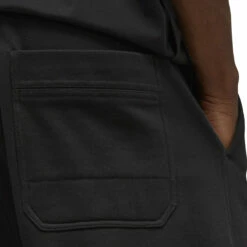 Y-3 Straight Leg Organic Cotton Trousers In Black -Hervia Shop hervia.com y 3 straight leg organic cotton trousers 1695910945H44782 7 APPAREL On Model Detail View 1 white