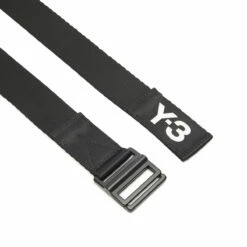 Y-3 Y-3 Classic Logo Belt Black In Black -Hervia Shop hervia.com y 3 y 3 classic logo belt black 1690554618GK2074 2 HARDWARE Photography Detail View 1 white