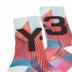 Y-3 Y-3 Logo Multi Print Socks In Multi