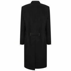Y/Project Y Belt Brushed Wool Coat In Black
