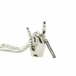 Y/Project Rock On Pendant Necklace In Silver