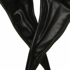 Y/Project Leather Hood In Black -Hervia Shop hervia.com y project scarf17 s25 f444 wire leather hood col. black 1698415681745957096222 1