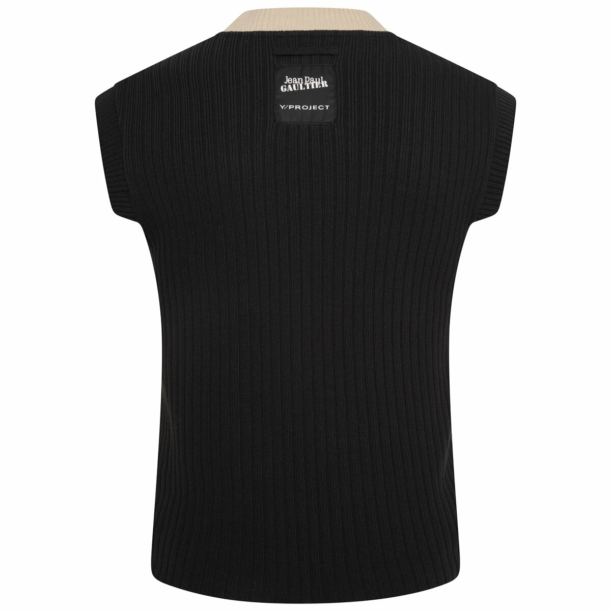 Y/Project X Jean Paul Gaultier Trompe L'Oeil Argyle Tank Top In Orange 1 Y/Project X Jean Paul Gaultier Trompe L'Oeil Argyle Tank Top In Orange