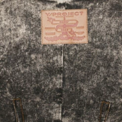 Y/Project Paris' Best Patch Slim Denim Jacket In Vintage Black -Hervia Shop hervia.com y project wjack29 s25 d18 paris best patch slim denim jacket col. vintage backparis best patch slim denim jacket 1698414877745957083581 2