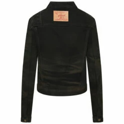 Y/Project Hook And Eye Denim Moto Jacket In Rust