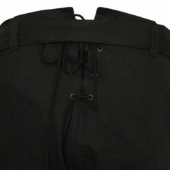 Yohji Yamamoto High Waisted Lace-up Trousers In Black -Hervia Shop hervia.com yohji yamamoto fe p03 003 1 front back lace up pants col 1 front and back lace up trousers 1664183787 2AJ1119