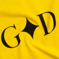 Youths In Balaclava Contrast Sleeve Graphic Print T-Shirt In Yellow -Hervia Shop hervia.com you03t008 mens printes t shirt 1 yellow blue 161823104924231 0001 Layer 228