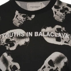 Youths In Balaclava Skull T-Shirt In Black -Hervia Shop hervia.com you05t006 unisex skull tshirt knit col. black 1649926949DSC03957