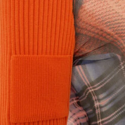 Y/Project X Jean Paul Gaultier The Orange Trompe-l'œil Ruffle Neck Knit Dress In Orange 5 Y/Project X Jean Paul Gaultier The Orange Trompe-l'œil Ruffle Neck Knit Dress In Orange -Hervia Shop hervia.com ypjpgwtsdress4 s24 trompe loeil ruffle neck knit dress col. orange 1681806628DSC00751