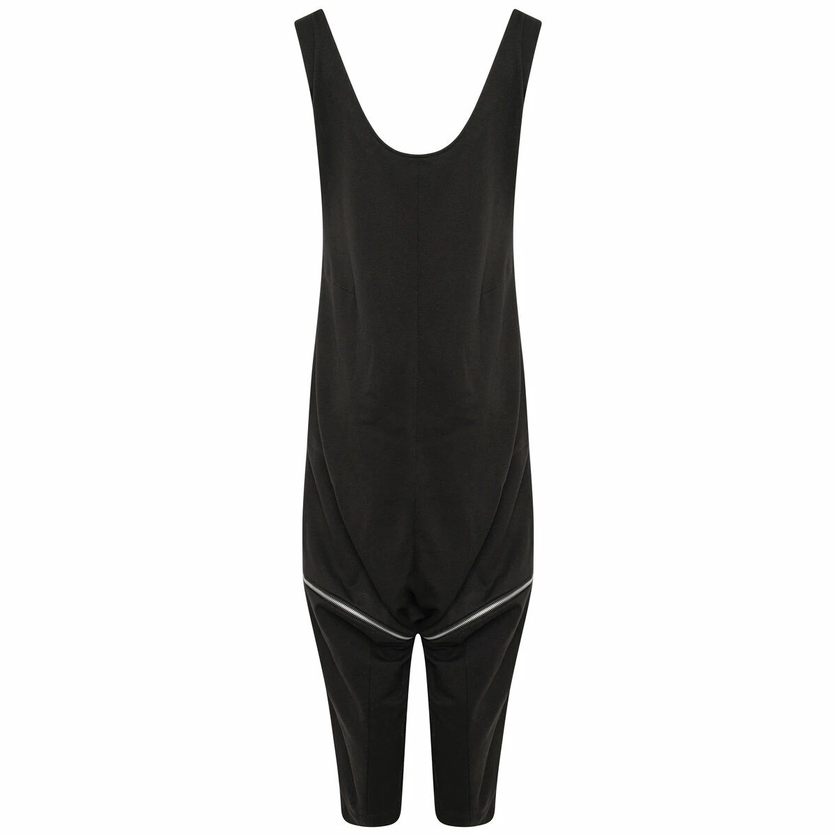 Ys By Yohji Yamamoto Ponte Overall / Dress In Black 1 Ys By Yohji Yamamoto Ponte Overall / Dress In Black