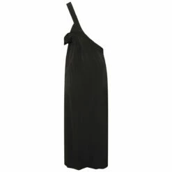 Ys By Yohji Yamamoto Single Shoulder Strap Dress In Black