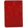 Comme Des Garçons Wallet SA630E Pattern C Embossed Card Holder Red In Red
