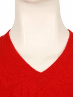 Comme Des Garçons PLAY N001 V-Neck Jumper Red In Red -Hervia Shop httpswww.hervia.comimagesproductszoom1287658611 04900900