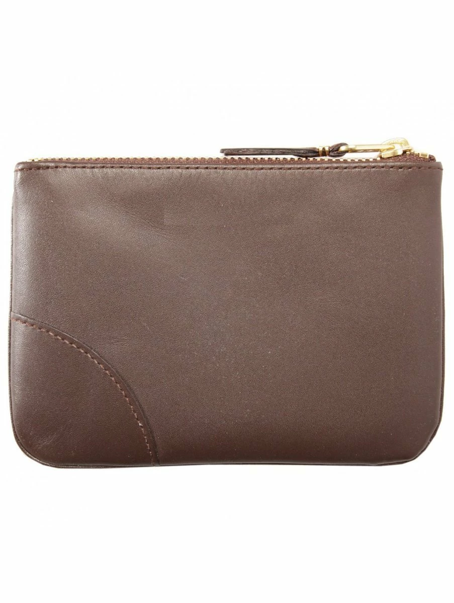 Comme Des Garçons Wallet SA8100 Classic Line Zipped Wallet Brown In Brown 1 Comme Des Garçons Wallet SA8100 Classic Line Zipped Wallet Brown In Brown