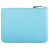 Comme Des Garçons Wallet SA5100 Classic Line Zip Pouch Blue In Light Blue