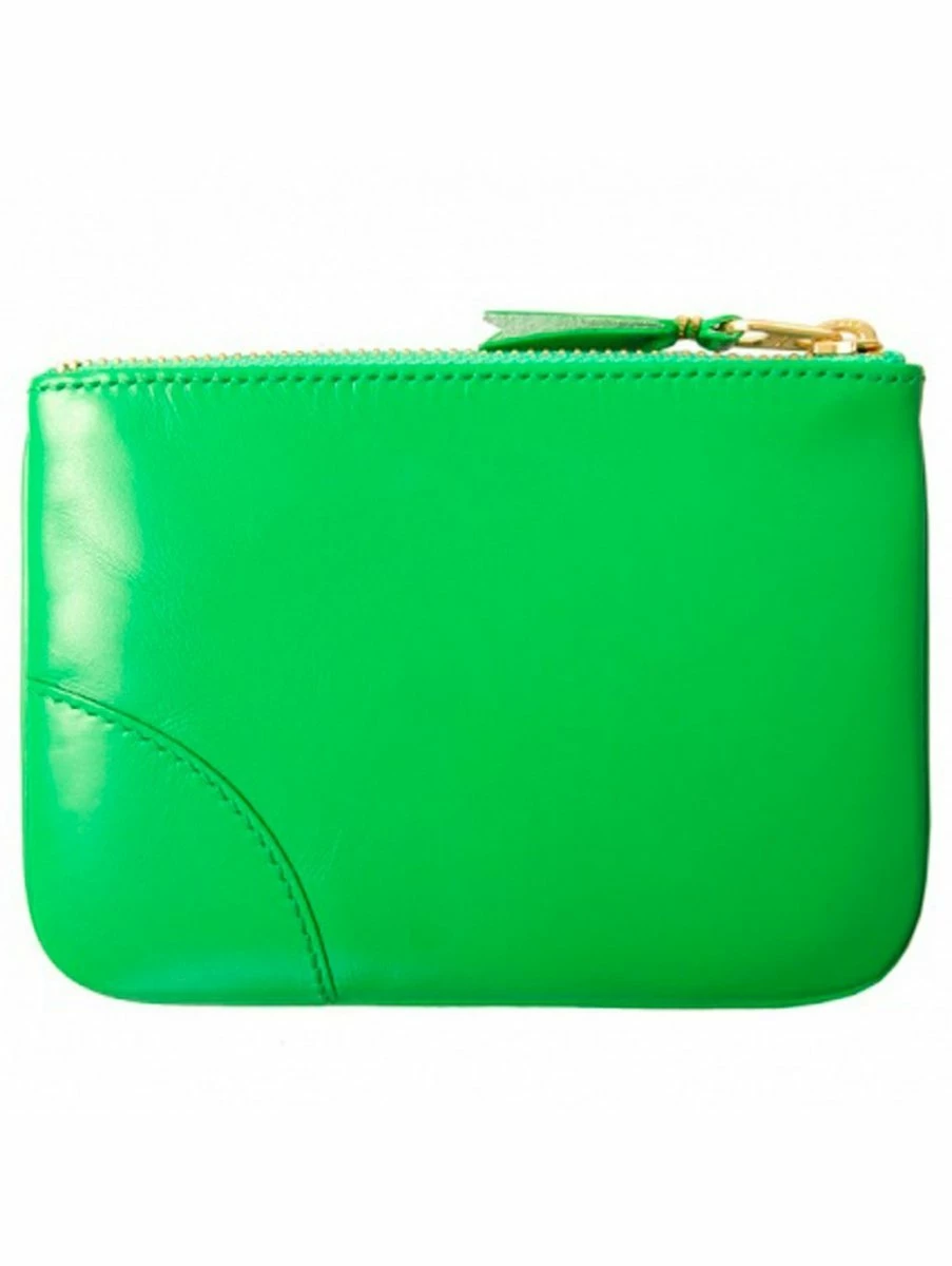 Comme Des Garçons Wallet SA8100 Classic Zipped Wallet Green In Green 1 Comme Des Garçons Wallet SA8100 Classic Zipped Wallet Green In Green