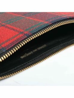 Comme Des Garçons Wallet SA5100TP Tartan Pouch Wallet Red In Red -Hervia Shop httpswww.hervia.comimagesproductszoom1479396695 81598100