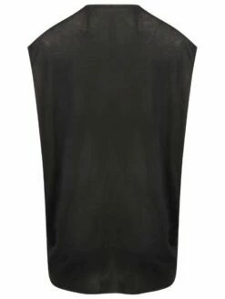 Rick Owens Lilies Sequin Embroidered Sleeveless Top In Black