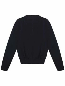 Comme Des Garçons PLAY N061 White Heart Cardigan Navy In Navy