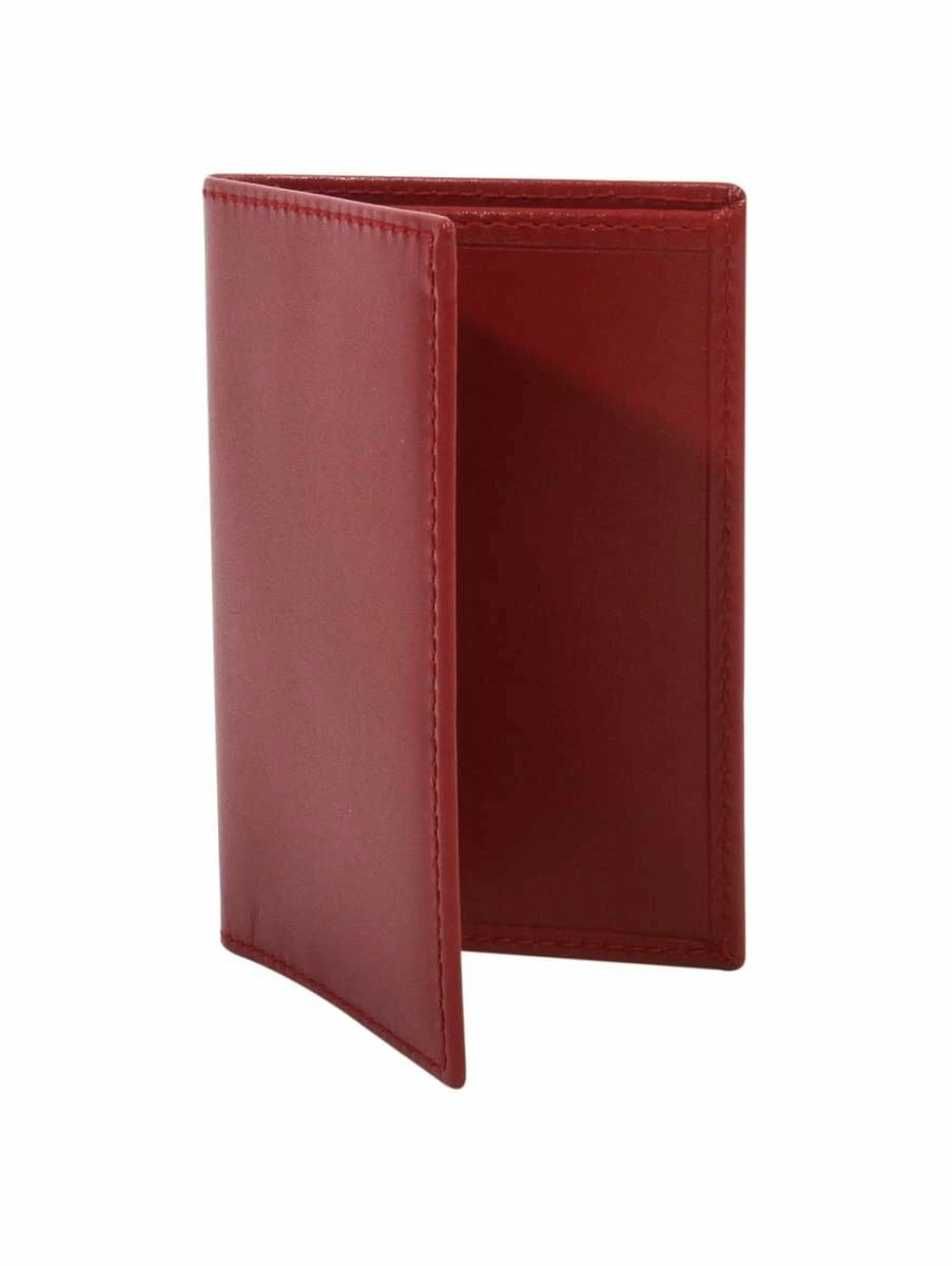 Comme Des Garçons Wallet SA6400 Classic Card Holder Red In Dark Red 1 Comme Des Garçons Wallet SA6400 Classic Card Holder Red In Dark Red