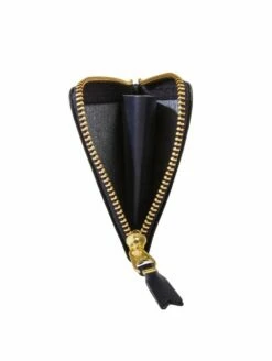 Comme Des Garçons Wallet SA3100 Arecalf Wallet Navy In Navy